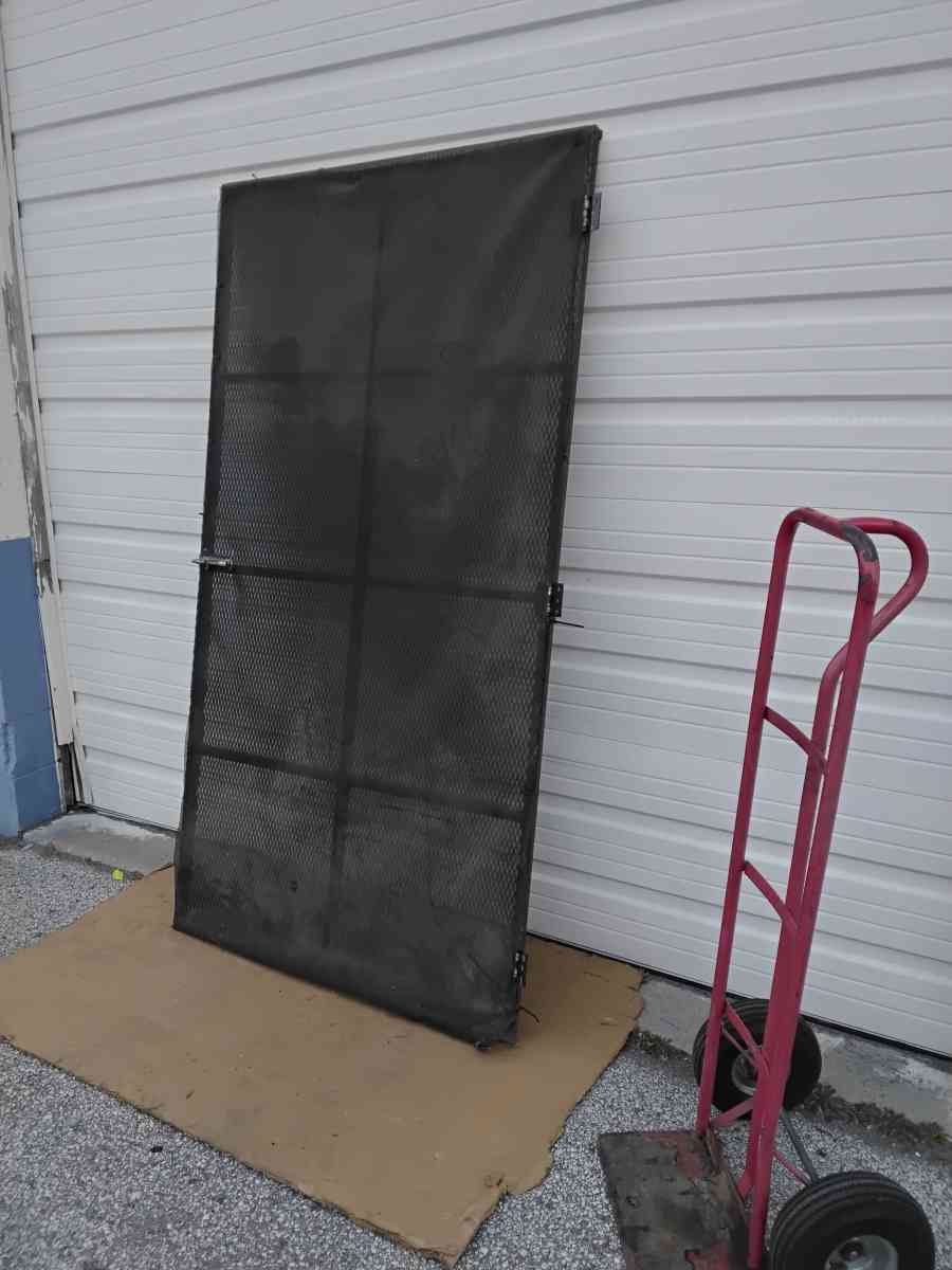 Well Made All Steel Screen Door for Man Door Like New