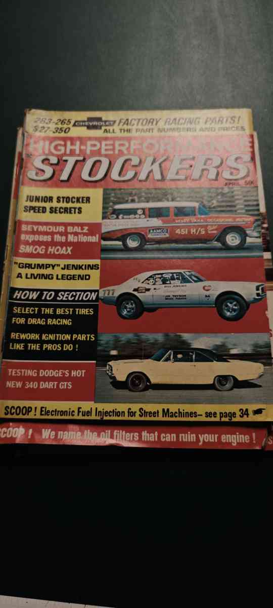 Set of 4 Vintage High Performance Stockers Magazines  196719