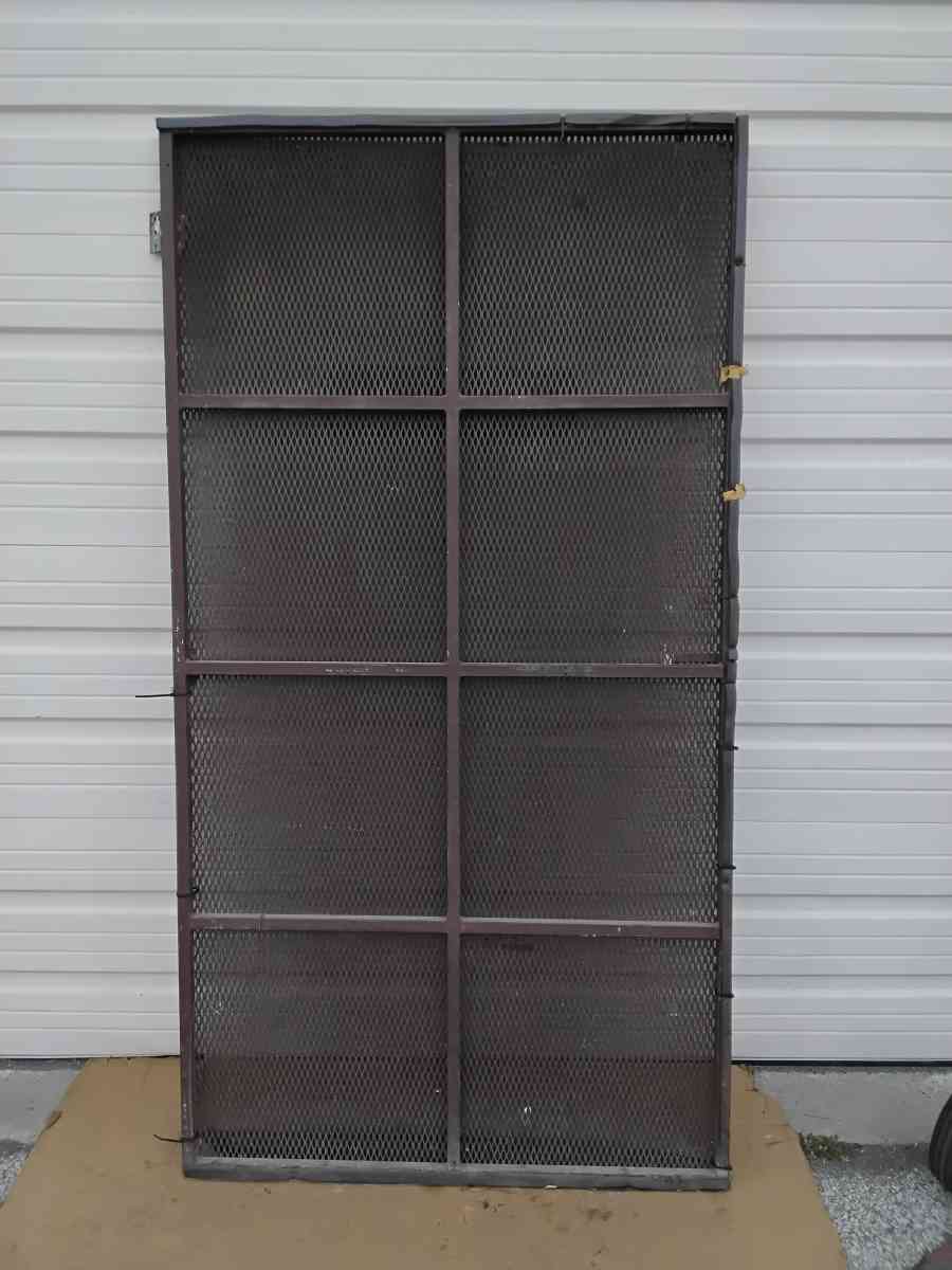 Well Made All Steel Screen Door for Man Door Like New