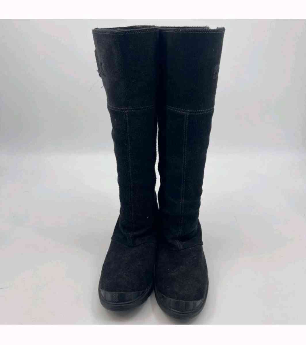 SOREL SUEDE WEDGE BOOTS