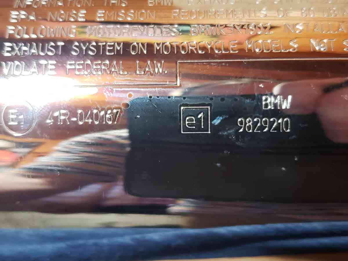 BMW R18  Roctane OEM EXHAUST Muffler Silencer 9829210