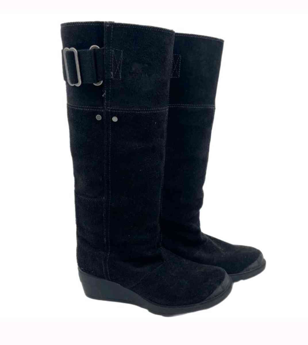 SOREL SUEDE WEDGE BOOTS