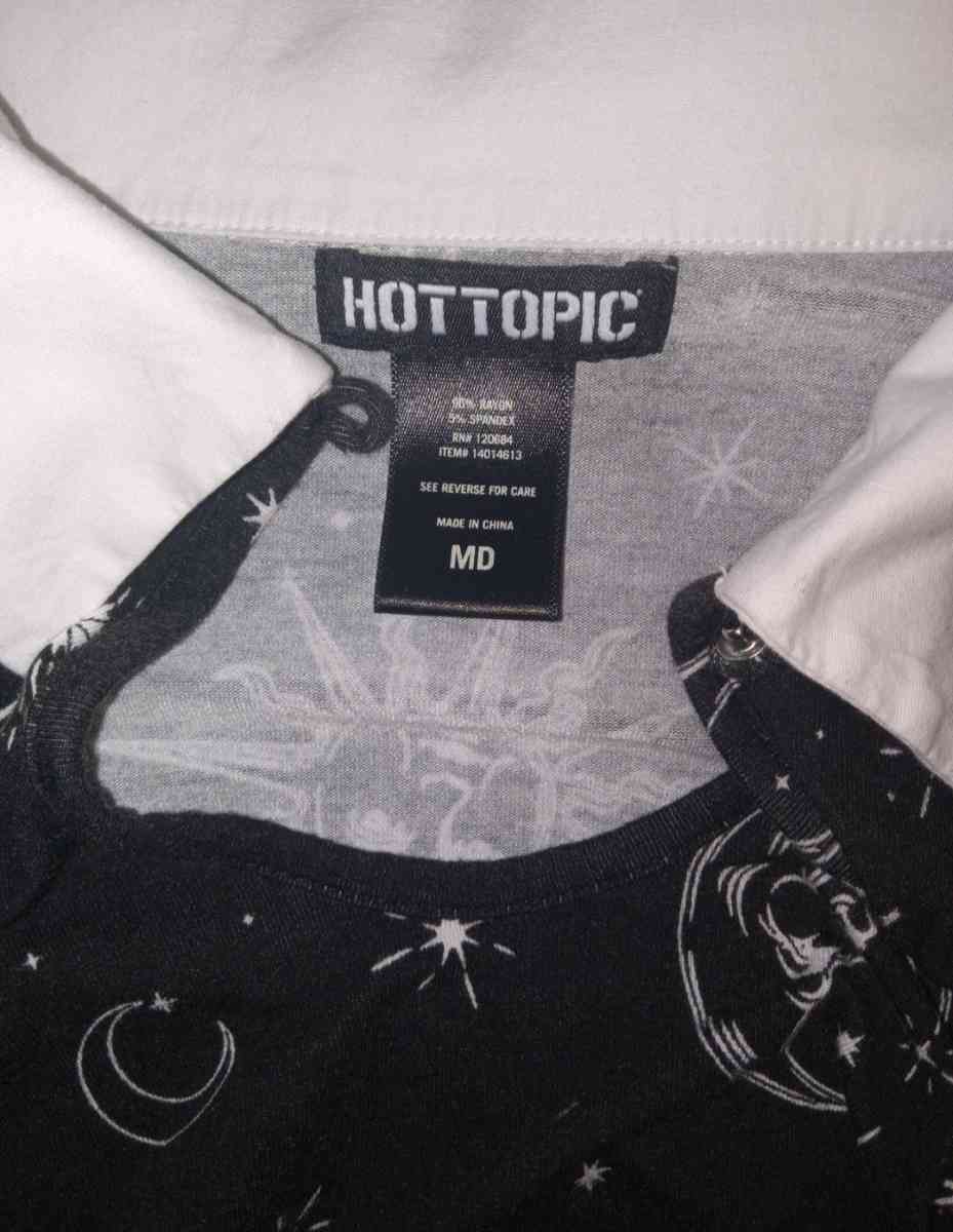 Hot Topic Gothic Celestial Long Sleeve Moon Sun Mini Dress