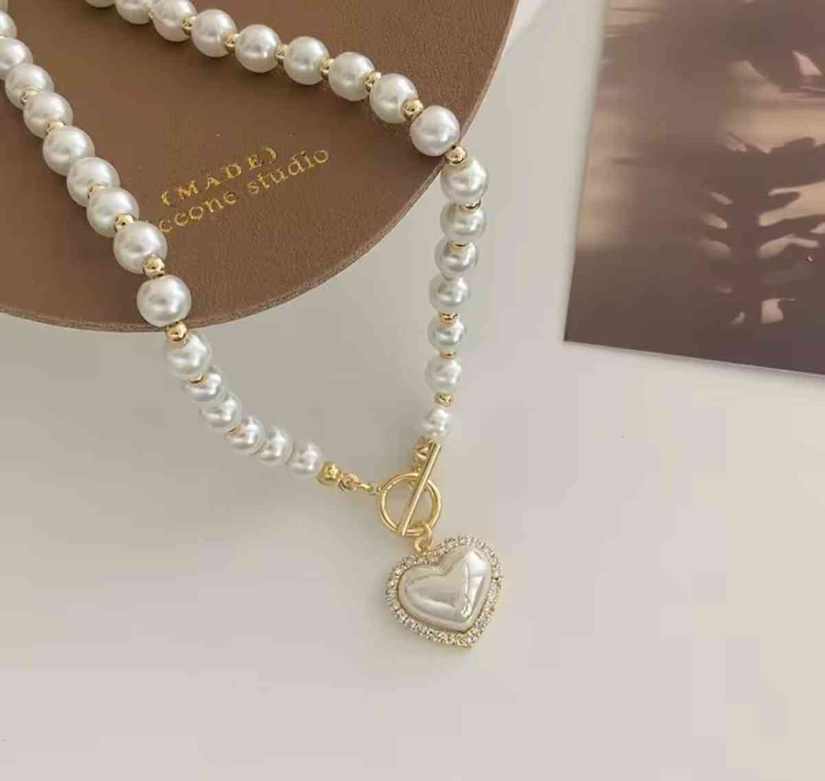 Pearl Heart Necklace