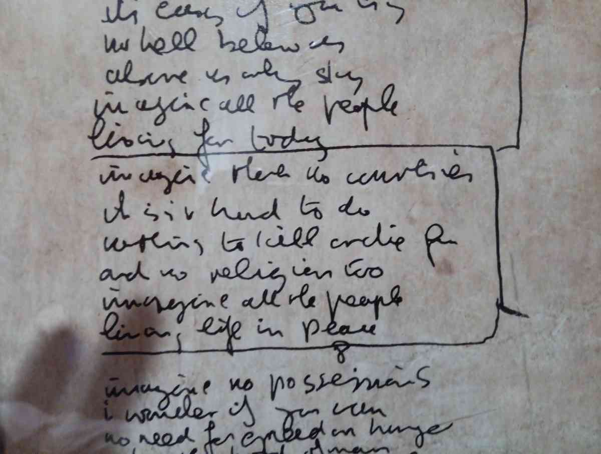 Imagine lyrics by john legend