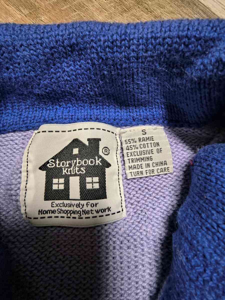 Vintage Storybook Knits Sweater Size Small