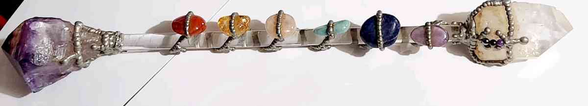 handmade chakra wand healing