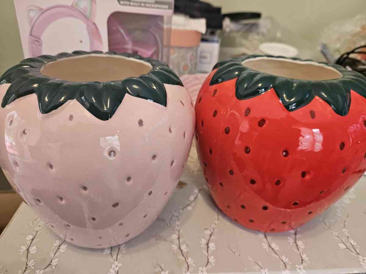 floreros strawberryshaped