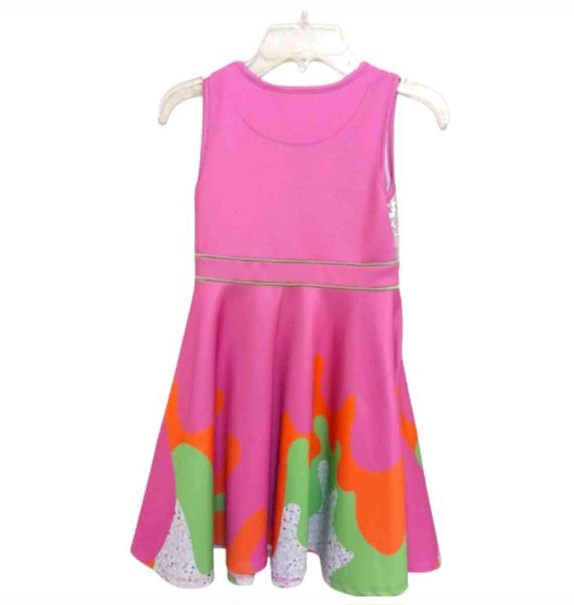 Jojos Closet Pink Rainbow Sequin Girls Small 6 to 6X Dress