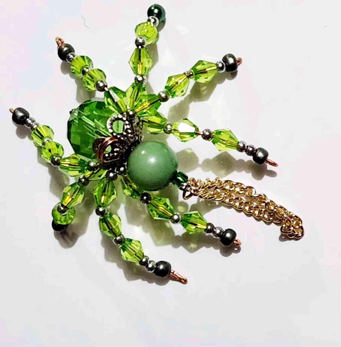 handmade glass beaded spider