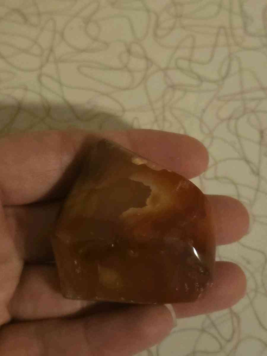 Carnelian flame crystal stone decor