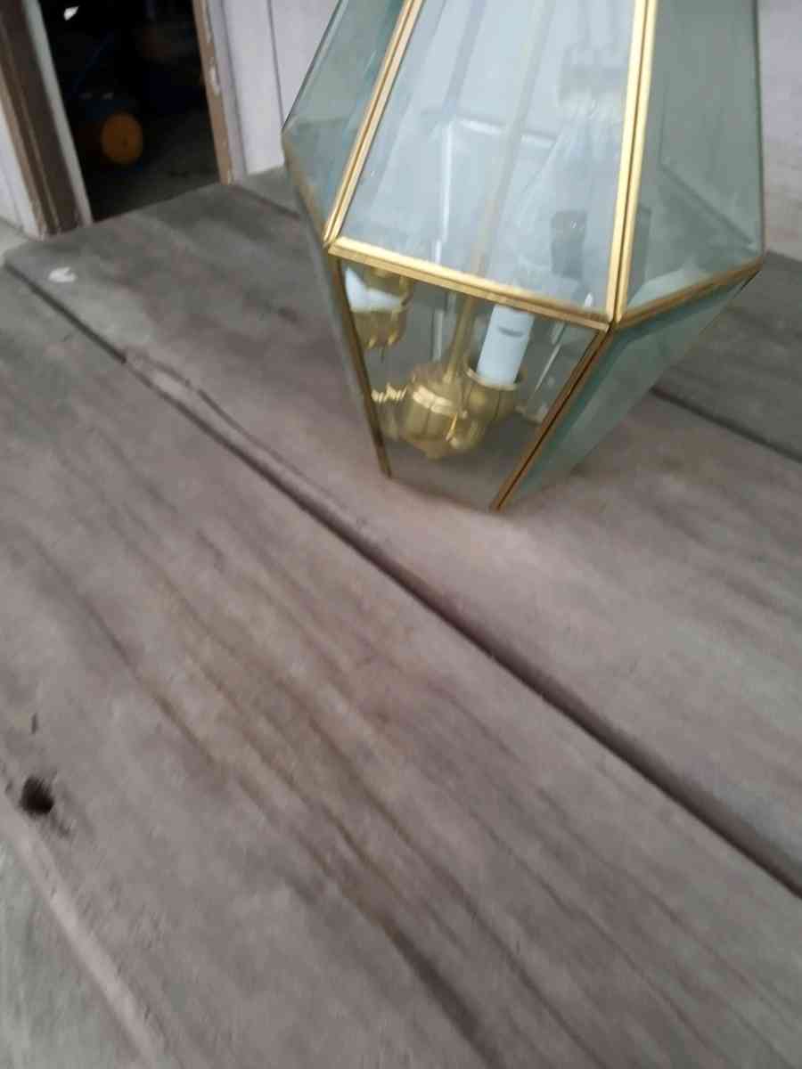 Vintage Brass Hanging Light