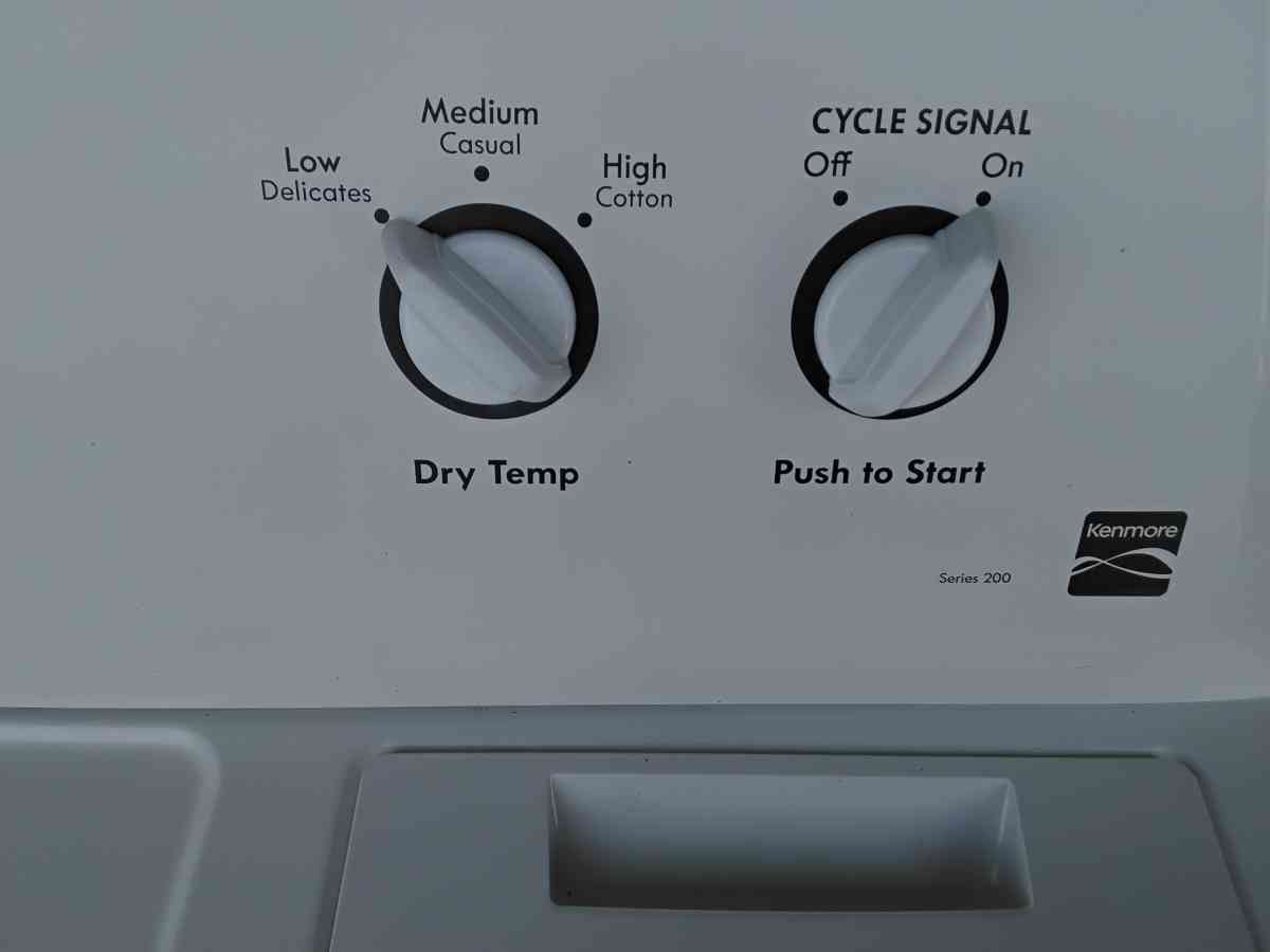Nice White Sears Kenmore Heavy Duty Electric Dryer Like New