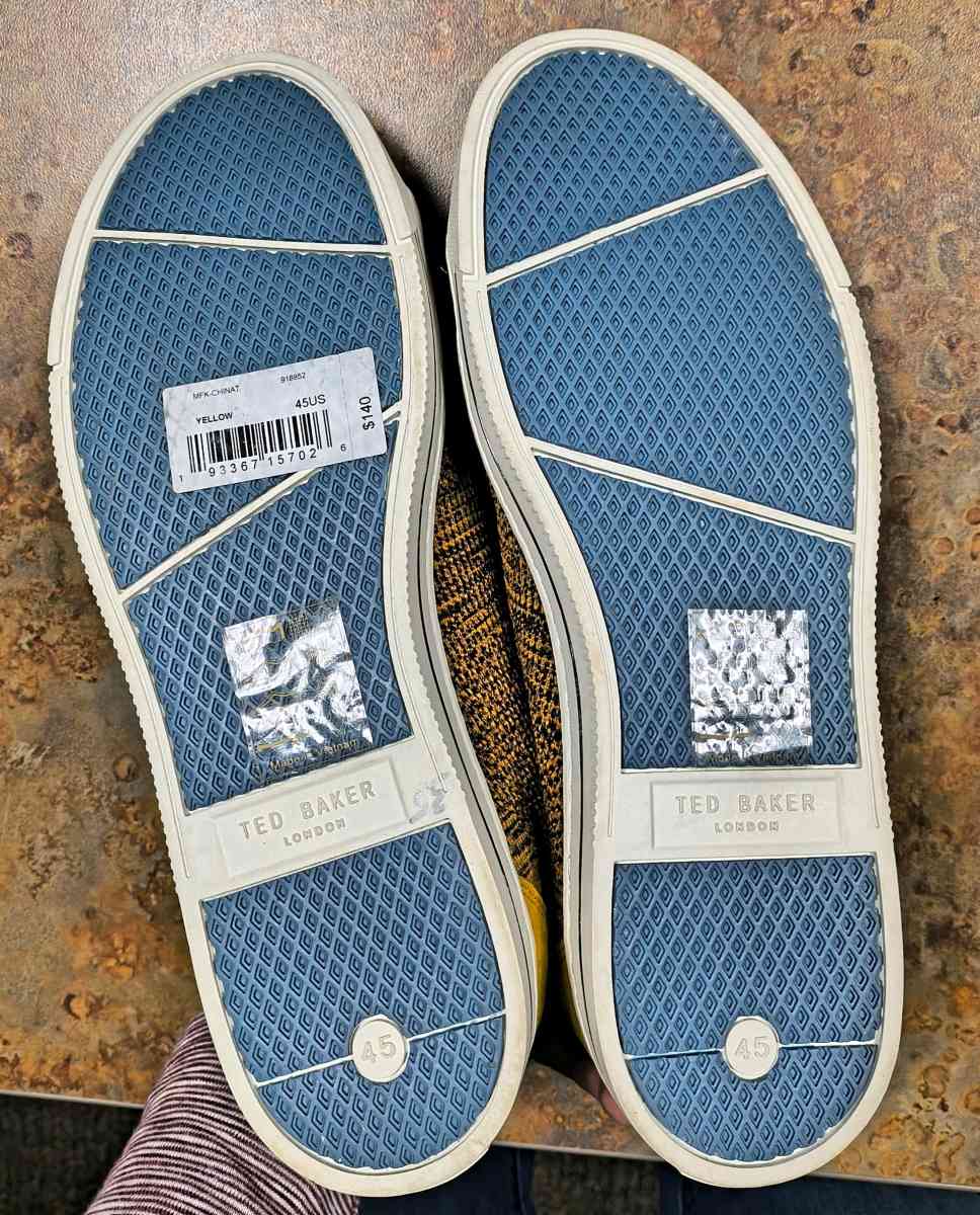 Ted Baker London Mens US 12 Low Top Fashion Sneaker  New