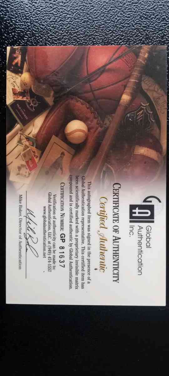 baseball signed by Jose Canseco with coa