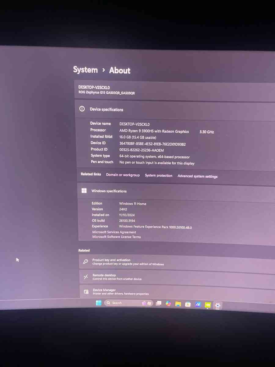 gaming laptop zephyrs g15 full setup