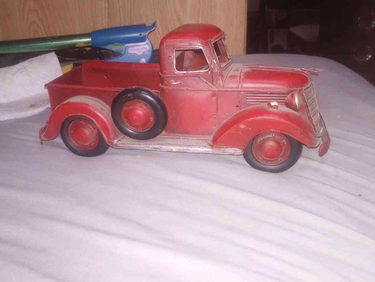 vintage Red Metal Trucks