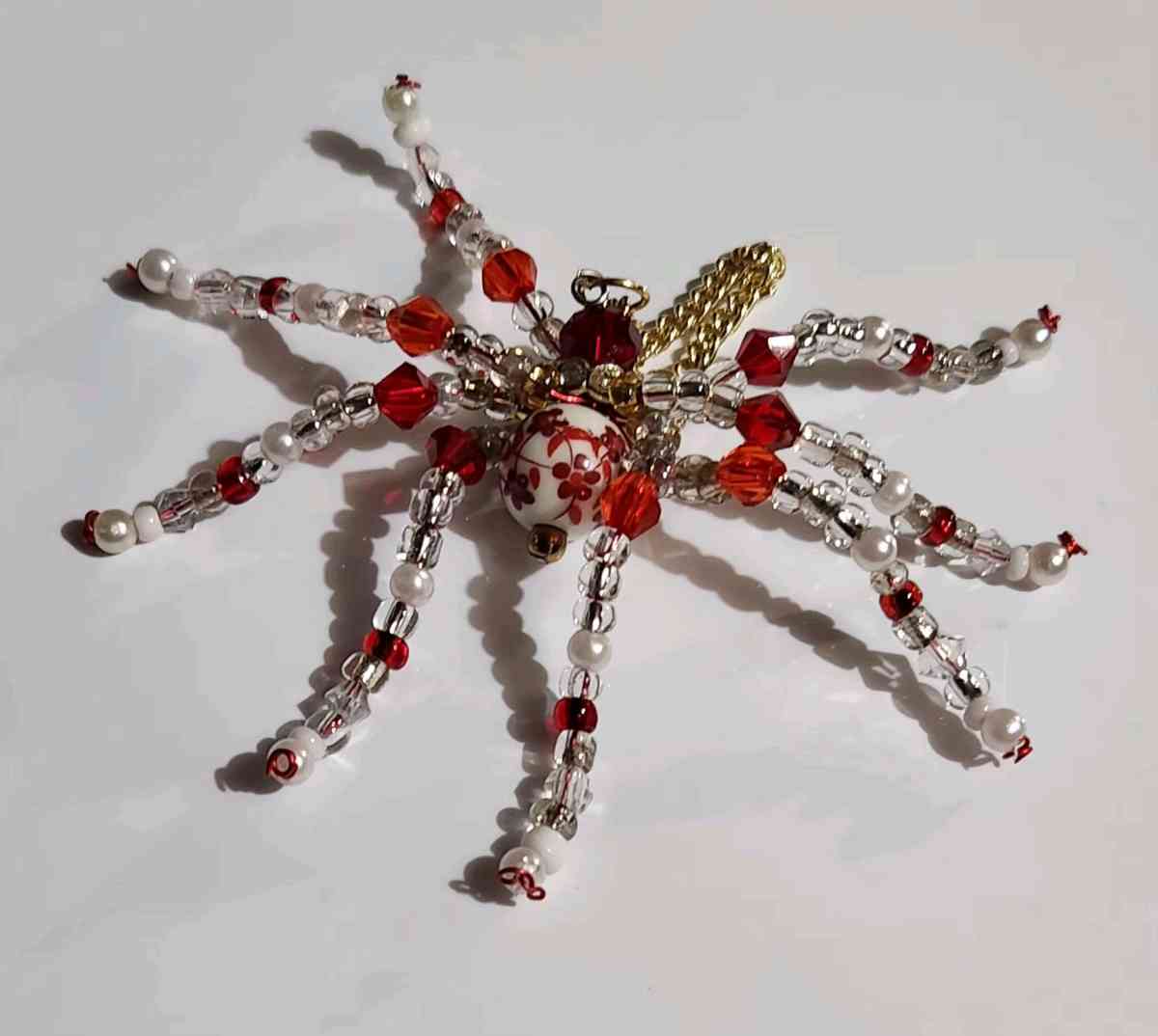 handmade beaded spider Large
