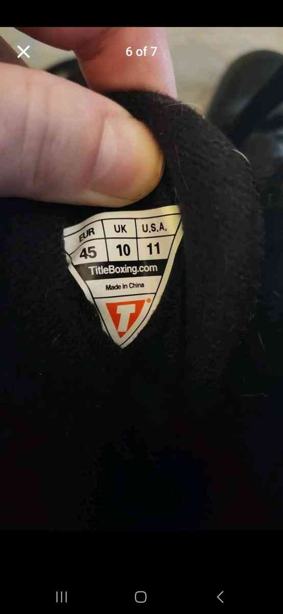 Black TITLE Boxing shoes men