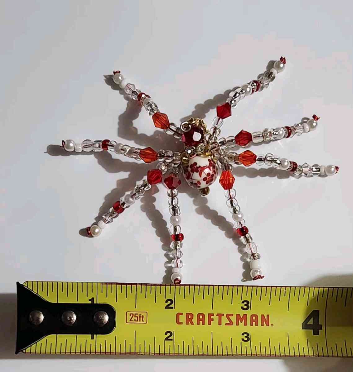 handmade beaded spider Large