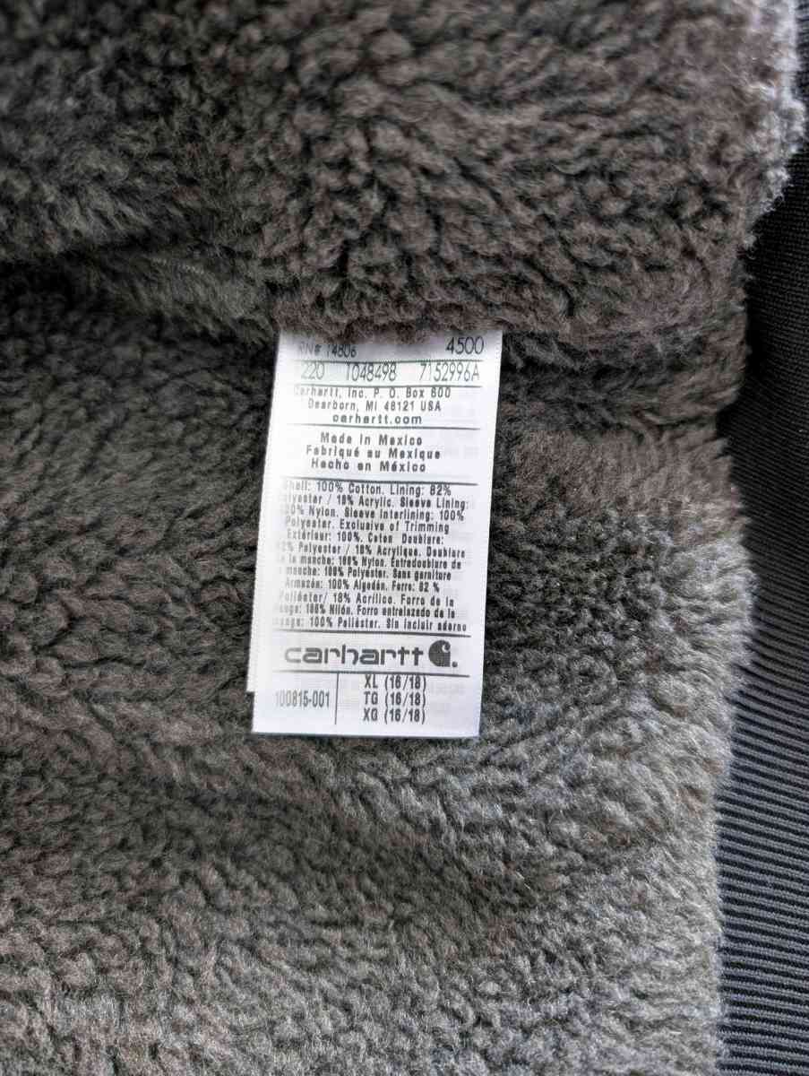 Carhartt Wildwood Jacket Sherpa Lined Womens XL Black