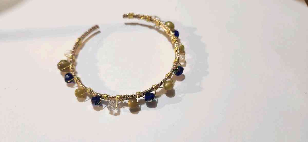handmade wire wrapped bracelet