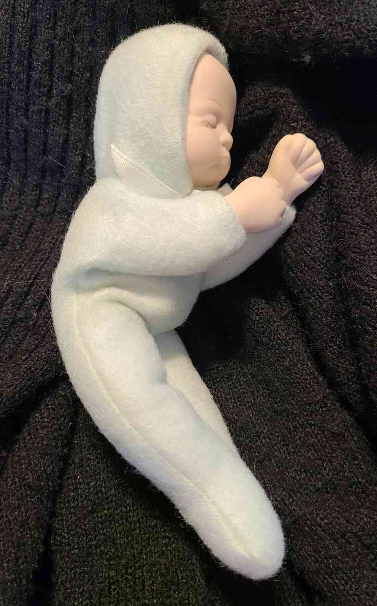 1980 OOAK Vintage SoftBody 7 Porcelain Sleeping Baby Doll  R