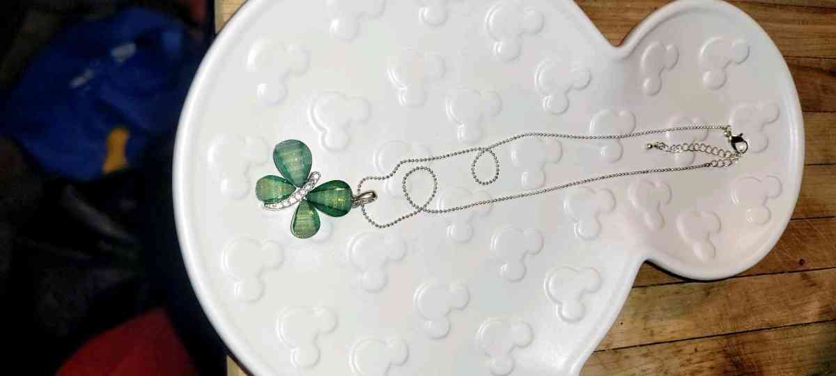 CZ Butterfly Pendant and Necklace