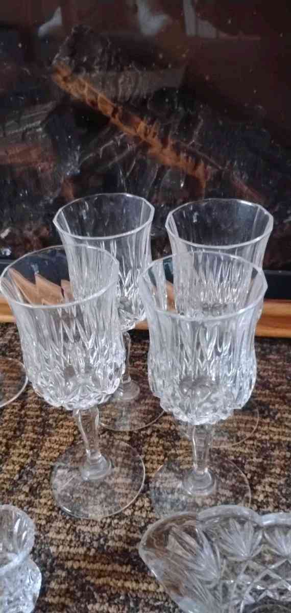 Vintage Crista DArques Longchamp Lead crystal glass