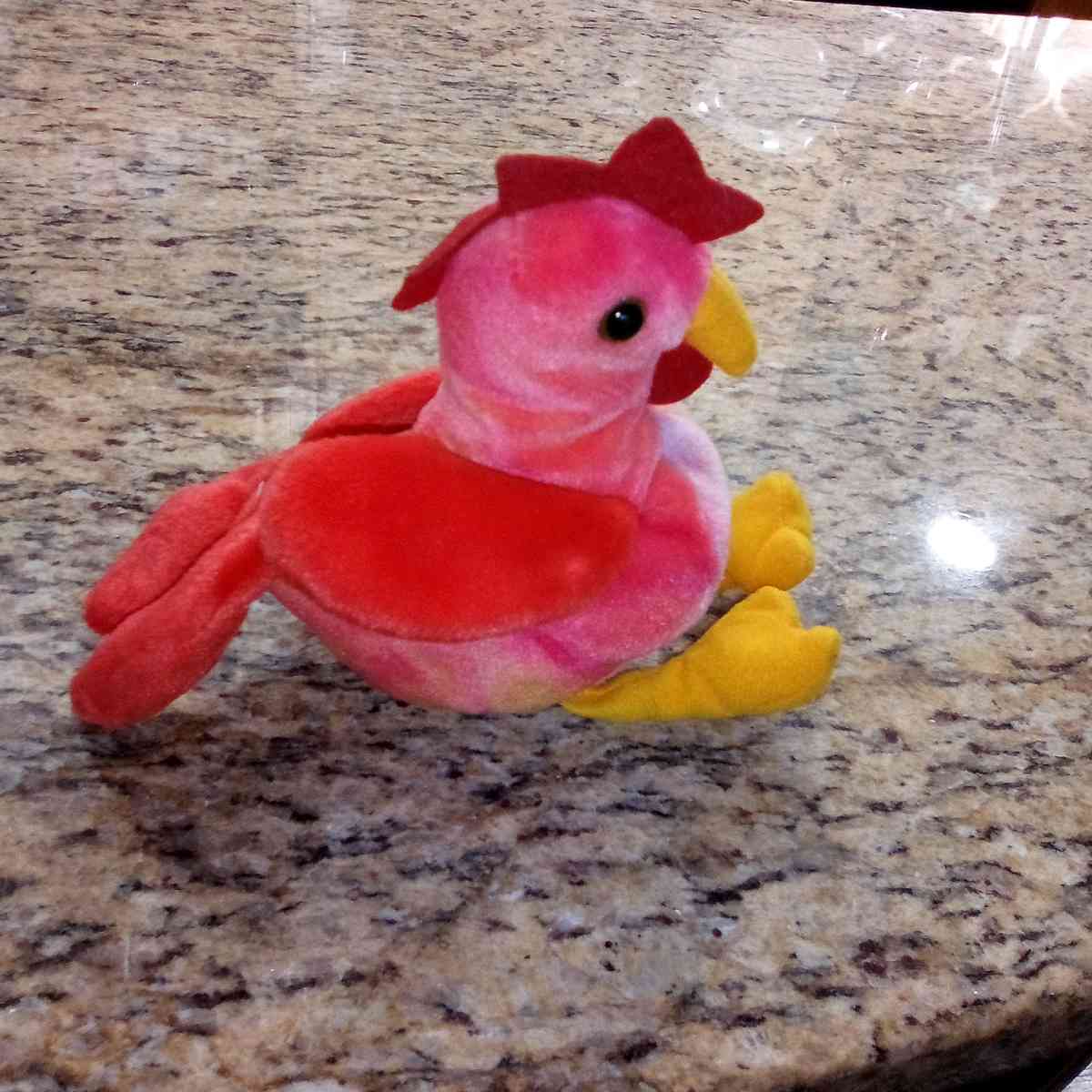 ty STRUT BEENIE BABY Very rare with error