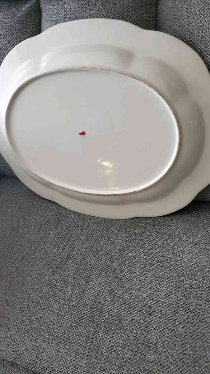 vintage holiday platter