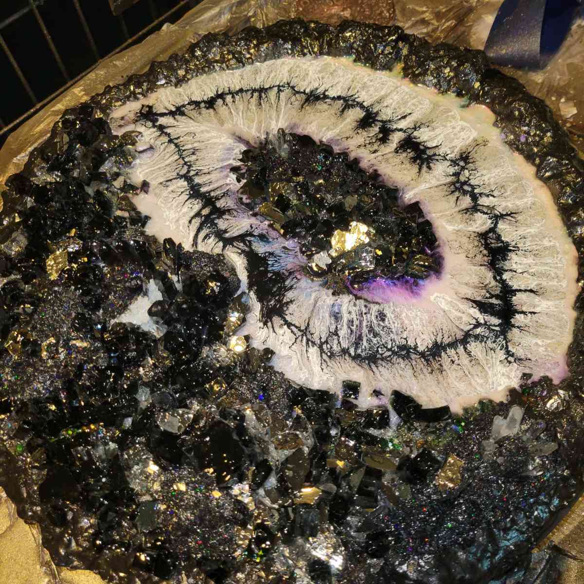Geode Epoxy Resin Artwork