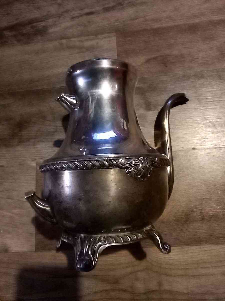 antique silver tea pot