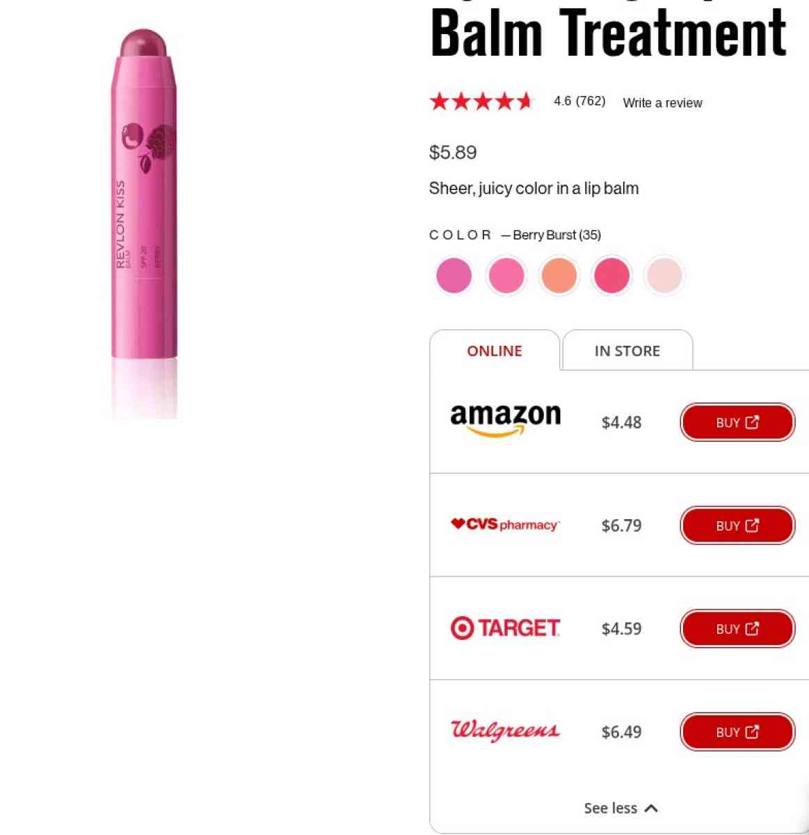 Revlon Kiss Balm Lip Balm