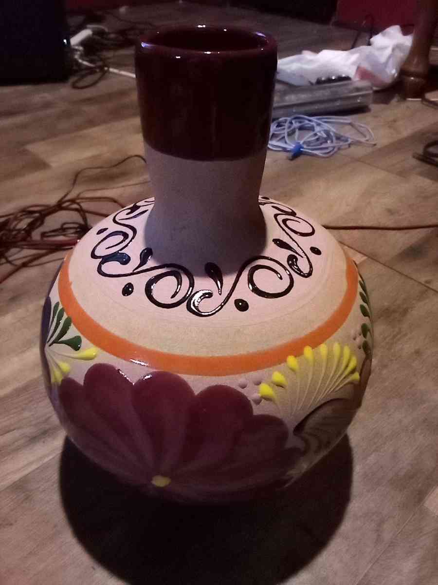vase painted and glazed