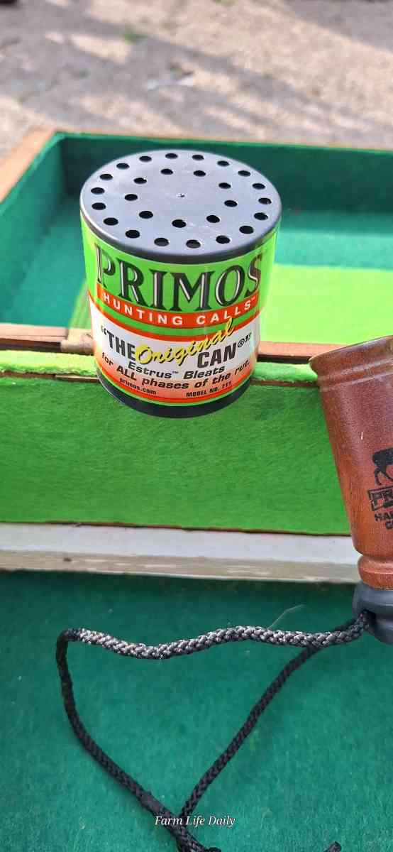 Deer calls and rattle bag