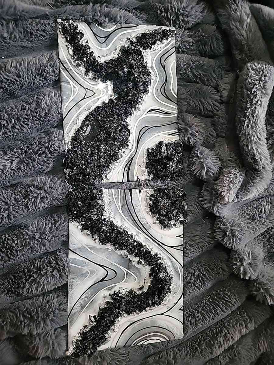 Epoxy and Geode Artwork