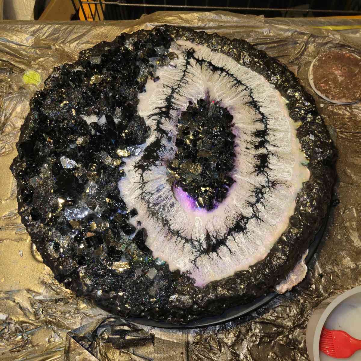 Geode Epoxy Resin Artwork