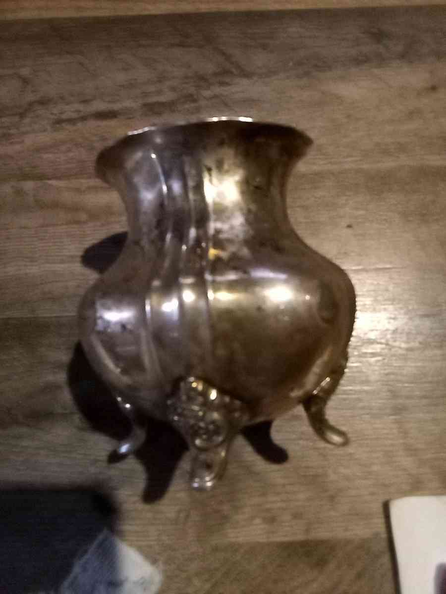 antique silver sugar bowl