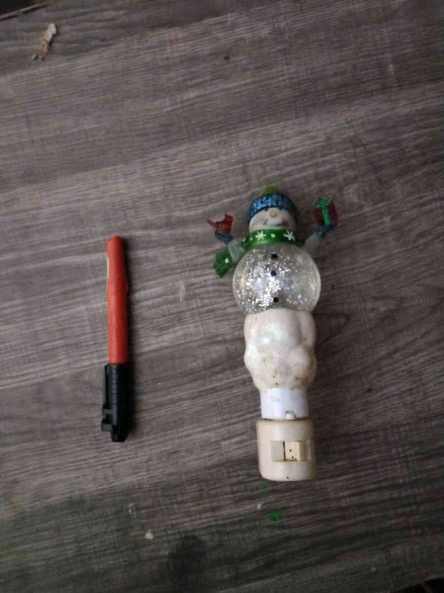 xmass jar and night light