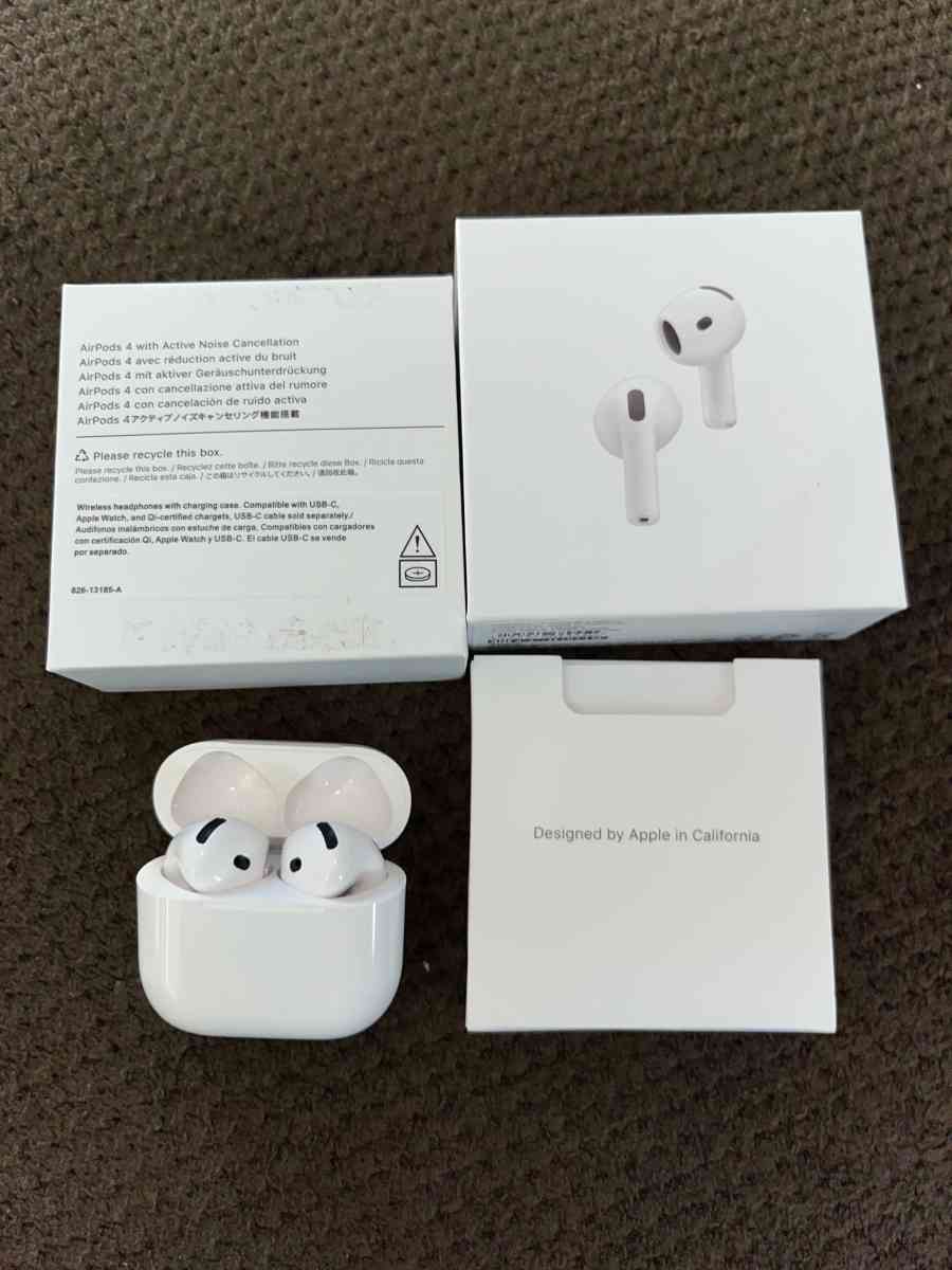 apple AirPod gen 4 with active noise cancellation