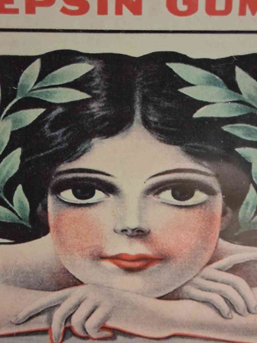 Wrigleys Spearmint Pepsin Gum Vintage Print