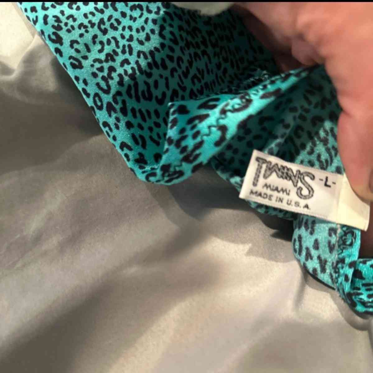 Vintage Leopard print One piece bathing suit