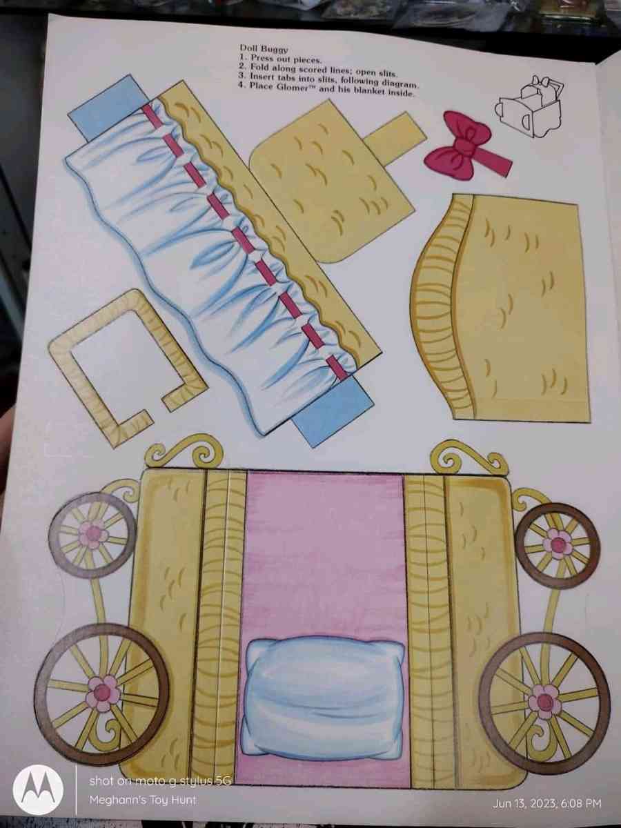 Vtg Unused Punky Brewster Paperdoll Book