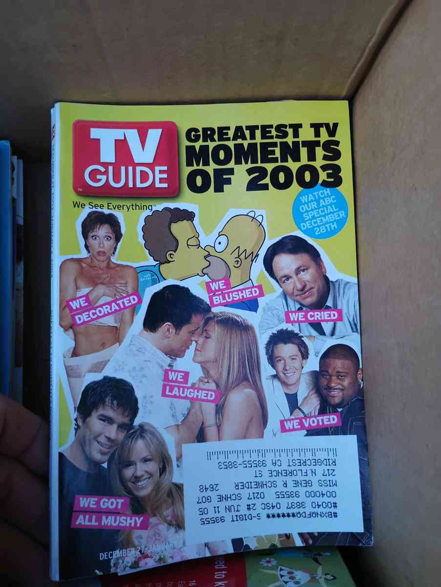 TV guides from 1981 through 2000 special covers