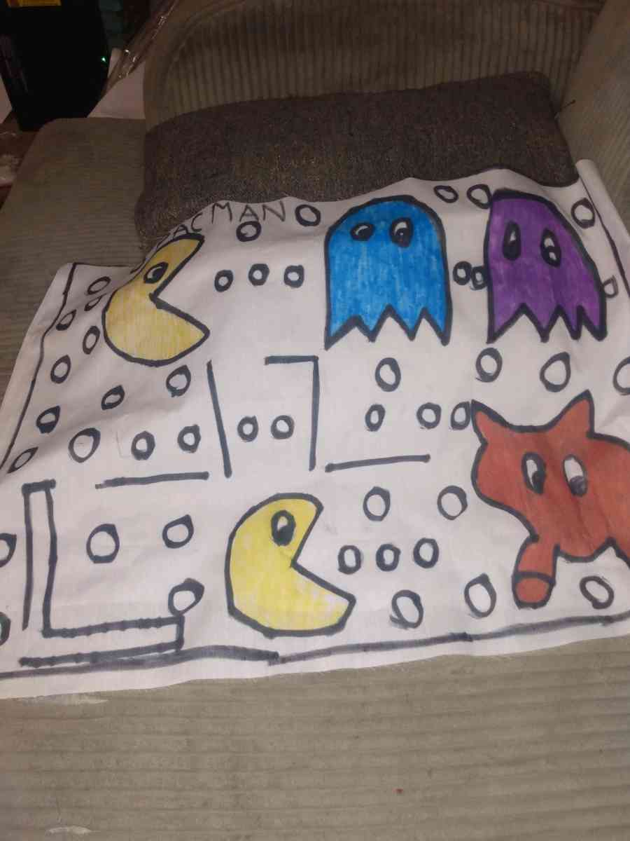 Homemade pillows with cartoons