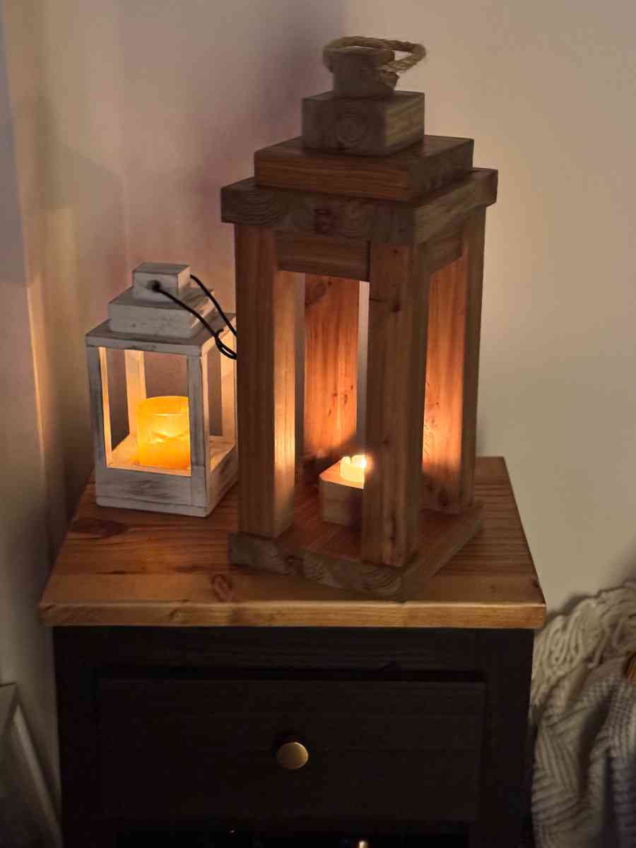 Cedar Wood Handmade Lanterns