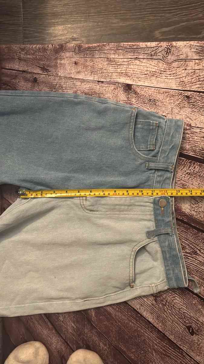 Nasty Gal Two Tone Straight Leg Denim Jeans