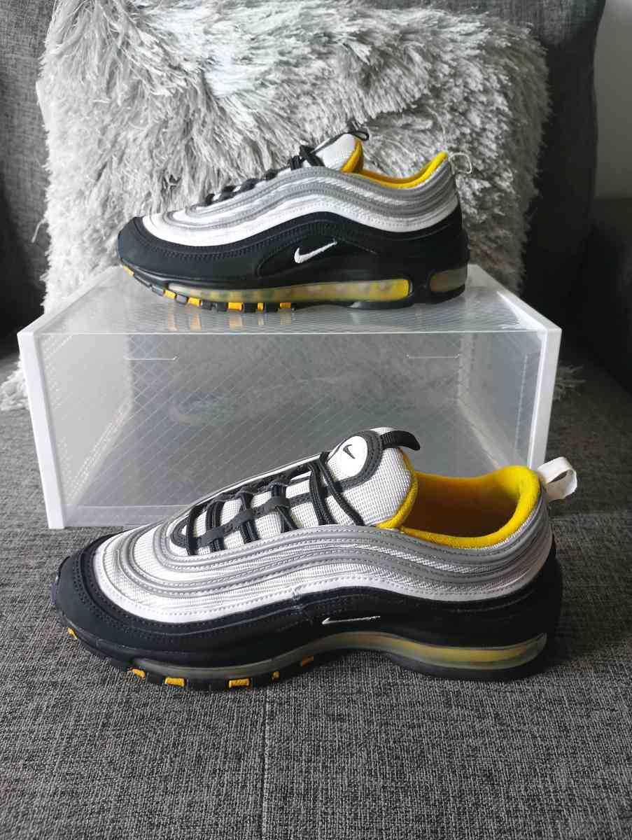 NIKE AIR MAX 97 BLACK WHITE AMARILLO YELLOW SEAN WOTHERSPOON