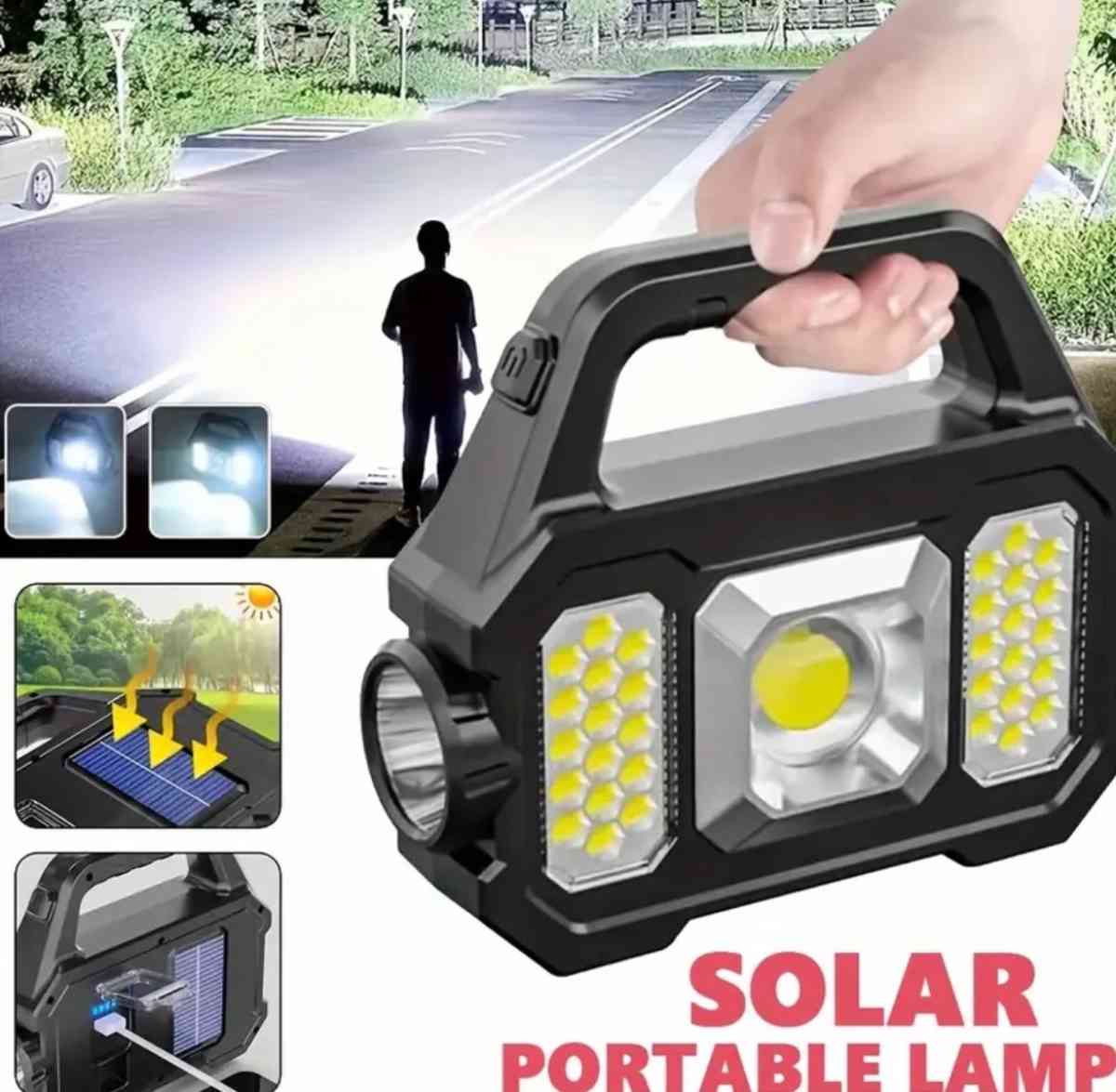 power Solar Multifunctional Outdoor  Light Long Distance LED - Rochelle Park, New Jersey - FleaMarketBay